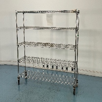 6' Portable Wire Shelving Unit image 0